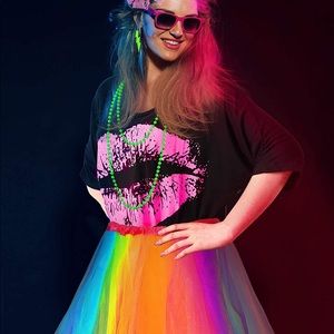 Women’s 80s Outfit & Accessories - Medium